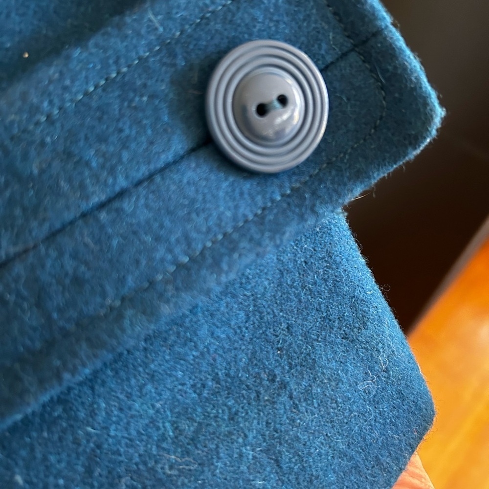 *Stunning* Peacock Blue Toggle Women's Jacket from Anthropologie - Picture 4 of 5